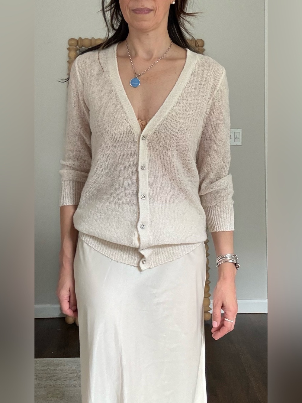 J. Crew Delicate Wool Mohair Blend Cardigan